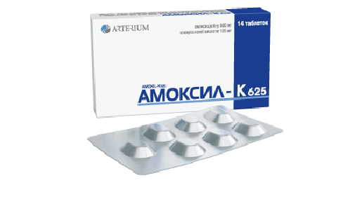 Препарат Амоксил-К 625.