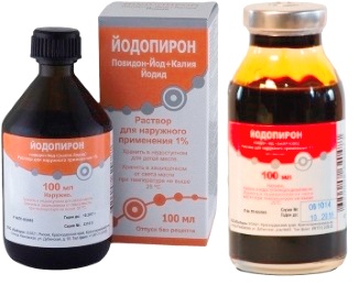 Препарат Йодопирон 1%.