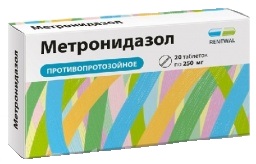 Препарат Метронидазол.
