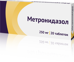 Препарат Метронидазол.
