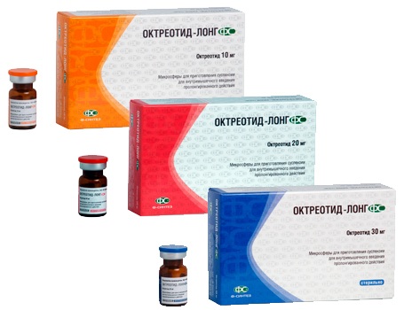 Препарат Октреотид-лонг ФС. Sun Pharmaceutical Industries Ltd. (Сан Фармасьютикал Индастрис) Индия