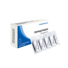 Препарат Парацетамол суппозитории ректальные. ООО "Альтфарм" Россия