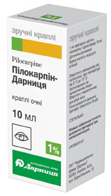 Препарат Пилокарпин-Дарница, кап. глазн. 1%.
