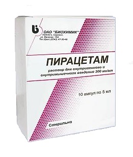 Препарат Пирацетам.