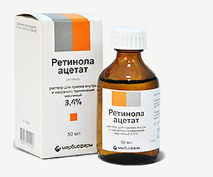 Препарат Ретинола ацетат 3.44% фл. 50мл.