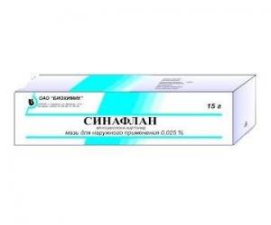 Препарат Синафлан 0,025%.