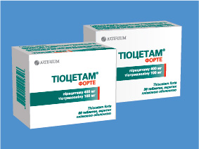 Препарат Тиоцетам форте.